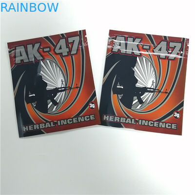 Cmyk 100microns हर्बल धूप पैकेजिंग बैग 4g