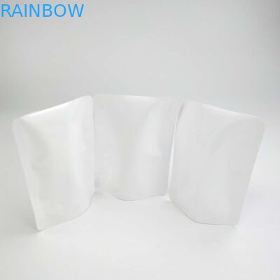 कस्टम Resealable हीट सील कोई जिपर Doypack Reseal पाउच पाउच फूल बीज सफेद PE NY सामग्री पैकेजिंग बैग खड़े हो जाओ