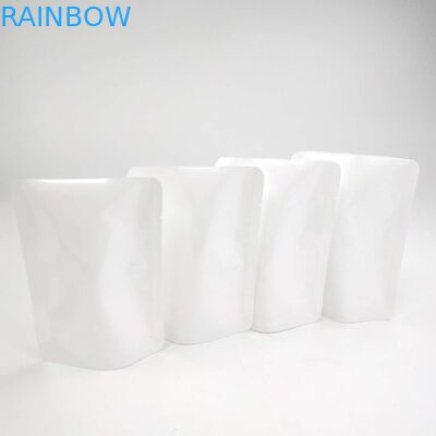 कस्टम Resealable हीट सील कोई जिपर Doypack Reseal पाउच पाउच फूल बीज सफेद PE NY सामग्री पैकेजिंग बैग खड़े हो जाओ