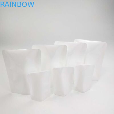 कस्टम Resealable हीट सील कोई जिपर Doypack Reseal पाउच पाउच फूल बीज सफेद PE NY सामग्री पैकेजिंग बैग खड़े हो जाओ