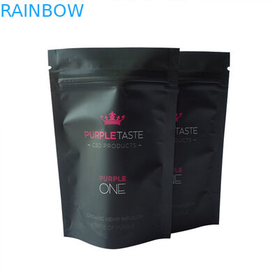 जिपलॉक के साथ 14 जी 28 जी गंध सबूत मुद्रित पन्नी सीबीडी मायलर बैग