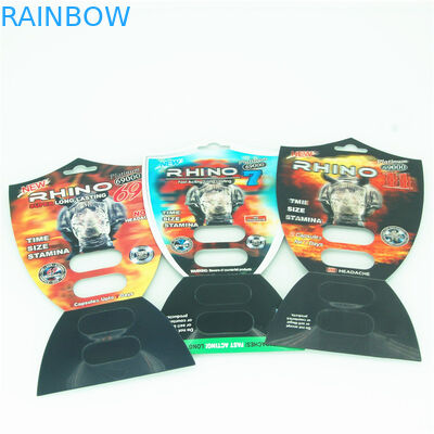 थोक पुरुष संवर्धन गोलियां पैकिंग बक्से राइनो 69 3 डी पैकेजिंग कार्ड इफेक्ट राइनोपिल कैप्सूल ब्लिस्टर पैकेजिंग सीए