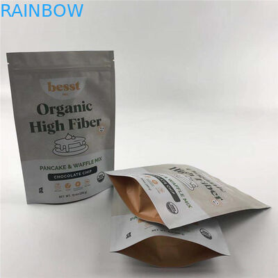 ड्राई फ्रूट्स के लिए विंडो डॉयपैक के साथ जिपर पाउच खड़े करें