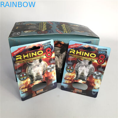 12 मिमी कैप 3 डी चरम राइनो 8 500K ब्लिस्टर सम्मिलित कार्ड एसजीएस