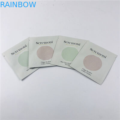 चाय पैकेजिंग के लिए जिपर छोटे पाउच के साथ कस्टम मुद्रित छोटे तीन साइड सील पैकेजिंग बैग