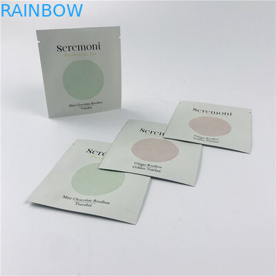 चाय पैकेजिंग के लिए जिपर छोटे पाउच के साथ कस्टम मुद्रित छोटे तीन साइड सील पैकेजिंग बैग