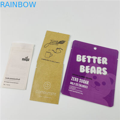 Gravnre प्रिंटिंग MOPP VMPET थ्री साइड सील बैग Ziplock