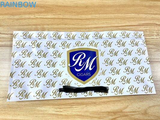 लचीला तीन साइड सील फ्लैट माइलर बैग सिगार ह्यूमिडिटी पाउच प्लास्टिक वीड फूड पाउच पैकेजिंग के माध्यम से देखें