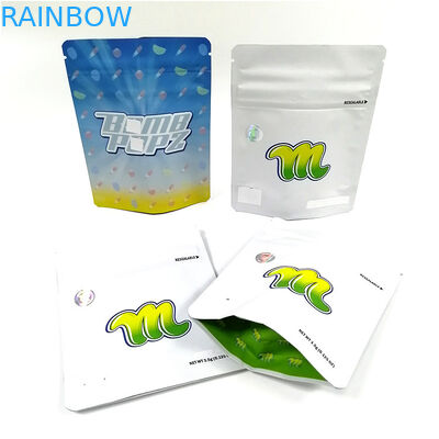 पुन: प्रयोज्य डिजिटल प्रिंटिंग खाद्य प्लास्टिक बैग डॉयक्स एल्यूमीनियम जिपर बैग कस्टम गंध सबूत Mylar बैग स्वादिष्ट कुकीज़ के लिए