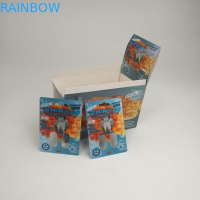 एफडीए 200mic राइनो 7 50000 3 डी ब्लिस्टर कार्ड नमी सबूत