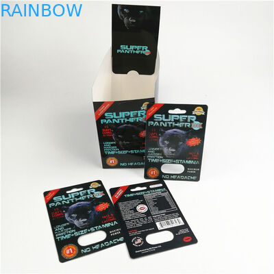 राइनो 69 3 डी ब्लिस्टर कार्ड 350g व्हाइटबोर्ड डिस्प्ले पेपर बॉक्स के साथ