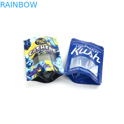 CBD 3.5g सॉफ्ट टच कुकी बैग स्मेल प्रूफ मायलर चाइल्डप्रूफ पन्नी पाउच पैकेजिंग