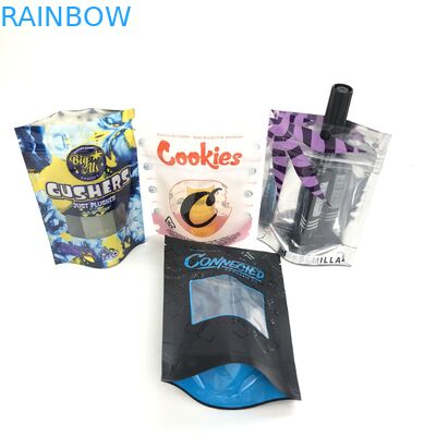कस्टम लोगो के लिए गेहूं का आटा ज़िपर बोल्सा Sac प्लास्टीक स्टैंड थैली बैग कॉस्मेटिक खिड़की के साथ बीज