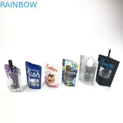 कस्टम लोगो के लिए गेहूं का आटा ज़िपर बोल्सा Sac प्लास्टीक स्टैंड थैली बैग कॉस्मेटिक खिड़की के साथ बीज