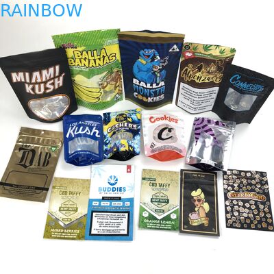 कस्टम लोगो के लिए गेहूं का आटा ज़िपर बोल्सा Sac प्लास्टीक स्टैंड थैली बैग कॉस्मेटिक खिड़की के साथ बीज