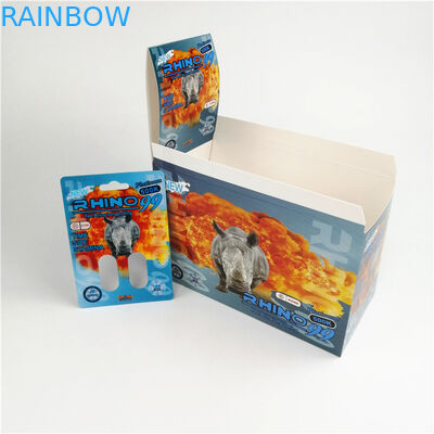 सुपर पैंथर ब्लिस्टर कार्ड पैकेजिंग राइनो 600K 700K