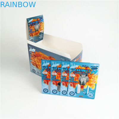 सुपर पैंथर ब्लिस्टर कार्ड पैकेजिंग राइनो 600K 700K