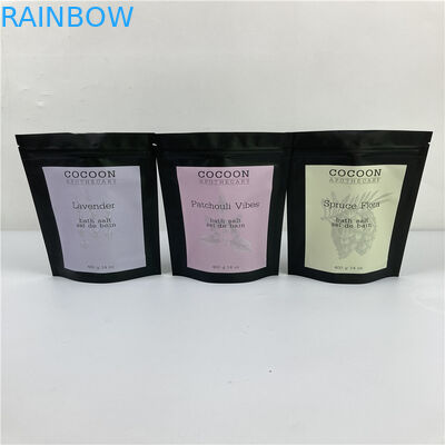 32 ऑउंस बाथ सॉल्ट फ़ॉइल पाउच पैकेजिंग रेसेबल स्टैंड अप बैग / 250 ग्राम कॉफ़ी बॉडी स्क्रब पाउच P