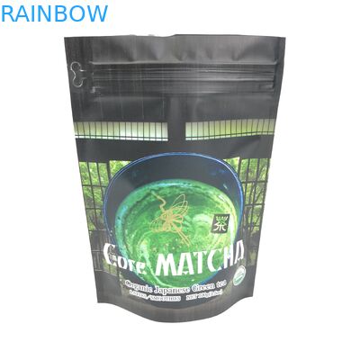 ग्रीन टी के लिए एमओपीपी रेसेलेबल स्टैंड अप पाउच 120 माइक्रोन