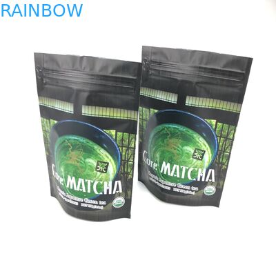 ग्रीन टी के लिए एमओपीपी रेसेलेबल स्टैंड अप पाउच 120 माइक्रोन