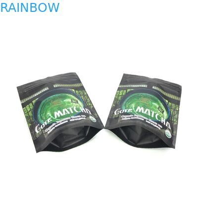 ग्रीन टी के लिए एमओपीपी रेसेलेबल स्टैंड अप पाउच 120 माइक्रोन