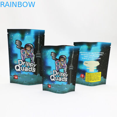 पन्नी जिपर गंध प्रूफ CMYK Mylar खरपतवार पैकेजिंग बैग