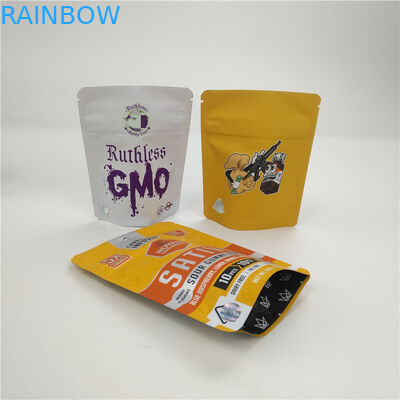 कैनाबी गांजा VMPET 100micron CBD तेल पैकेजिंग बैग 3.5g कुकीज़