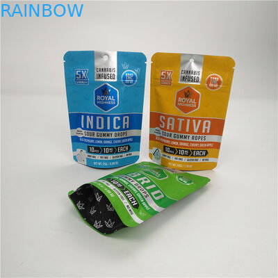 कम Moq 3.5g 7g VMPET Alunminum Foil Mylar Bag 100micron