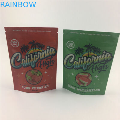 सीबीडी के लिए कुकीज़ 3.5 जी वीएमपीईटी 100 माइक्रोन वीड स्टैंड अप पाउच