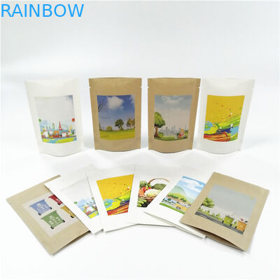 बायोडिग्रेडेबल 100मीरकोन VMPET क्राफ्ट पेपर पैकेजिंग बैग