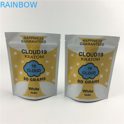 शीतल स्पर्श खरपतवार Mylar कस्टम मुद्रित स्टैंड अप पाउच मैट बाल प्रतिरोधी