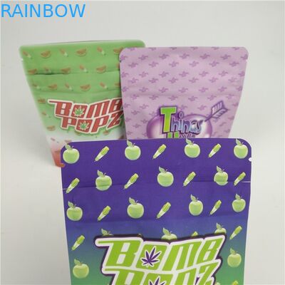 बाल प्रतिरोधी जमे हुए कुकीज़ पन्नी resealable पाउच खाद्य माइलर Ziplock