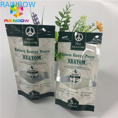 विंडो के साथ रिसेल करने योग्य स्मेल प्रूफ माइलर जिपलॉक स्टैंड