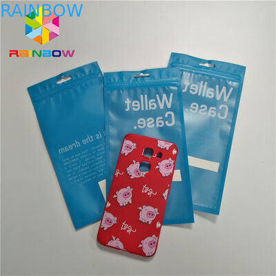 फोन केस कवर / केबल्स पैकिंग के लिए जिपलॉक क्लियर मैट 3 साइड सील फ्लैट पाउच