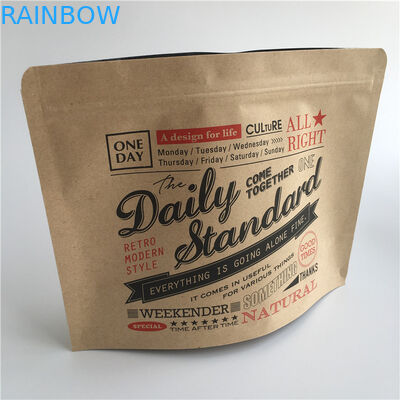 हीट सील क्राफ्ट पेपर टी कॉफी स्नैक बैग पैकेजिंग मुद्रित नमी सबूत