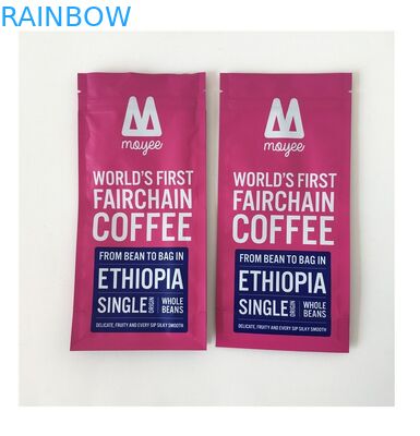 जिपर कॉफी बीन पैकेजिंग गंध सील सील गर्मी कली के साथ