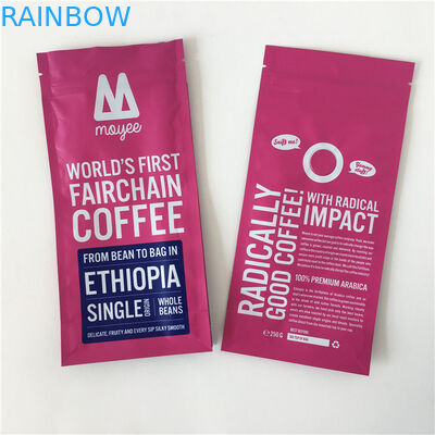 जिपर कॉफी बीन पैकेजिंग गंध सील सील गर्मी कली के साथ