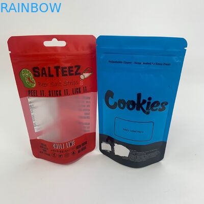 छोटे कुकी खाद्य गमी जिपर खिड़की के साथ पाउच खड़े हो जाओ