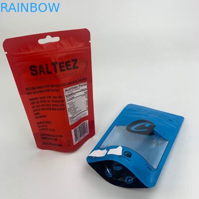 छोटे कुकी खाद्य गमी जिपर खिड़की के साथ पाउच खड़े हो जाओ