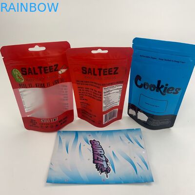 CBD तेल स्पष्ट खिड़की Mylar पन्नी प्लास्टिक पैकेजिंग बैग बाल सबूत