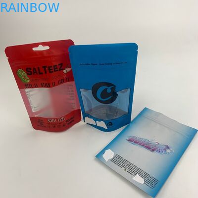 CBD तेल स्पष्ट खिड़की Mylar पन्नी प्लास्टिक पैकेजिंग बैग बाल सबूत