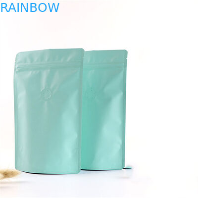 वाल्व के साथ Gravure प्रिंटिंग मैट फिनिश एल्युमिनियम फॉयल जिपर कॉफी बैग