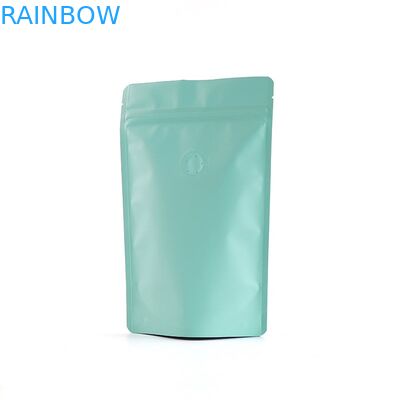 वाल्व के साथ Gravure प्रिंटिंग मैट फिनिश एल्युमिनियम फॉयल जिपर कॉफी बैग