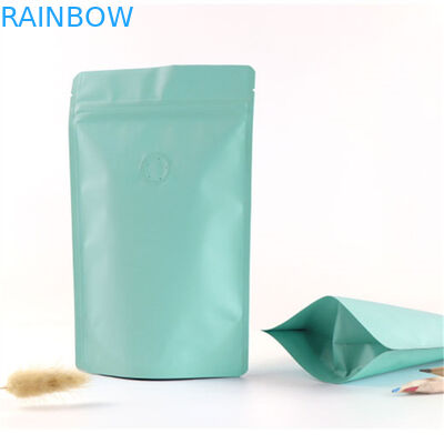 वाल्व के साथ Gravure प्रिंटिंग मैट फिनिश एल्युमिनियम फॉयल जिपर कॉफी बैग