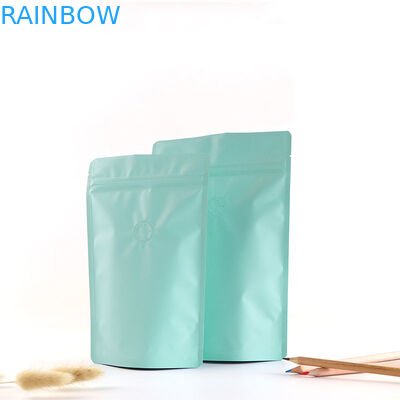 वाल्व के साथ Gravure प्रिंटिंग मैट फिनिश एल्युमिनियम फॉयल जिपर कॉफी बैग