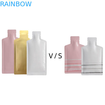 5 मिलीलीटर कॉस्मेटिक नमूना 3 साइड सील फ्लैट पाउच प्लास्टिक बायोडिग्रेडेबल