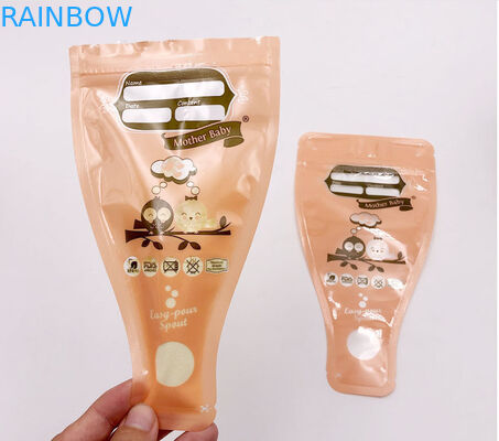 पूर्व निष्फल ठंड 8oz स्तन दूध भंडारण बैग डबल जिपर सील