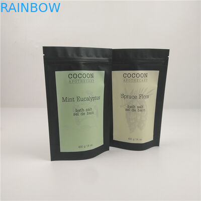 मॉइस्चर प्रूफ 14 ओज जिपर पन्नी रेशेबल पाउच बॉडी स्क्रब के लिए