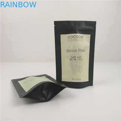 मॉइस्चर प्रूफ 14 ओज जिपर पन्नी रेशेबल पाउच बॉडी स्क्रब के लिए