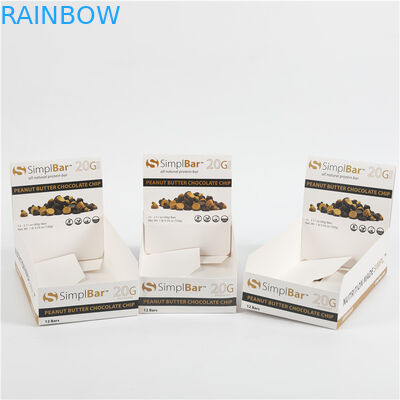 स्नैक फ्रूट चॉकलेट बार डिस्प्ले कार्डबोर्ड पेपर बॉक्स पैकेजिंग कस्टम मुद्रित